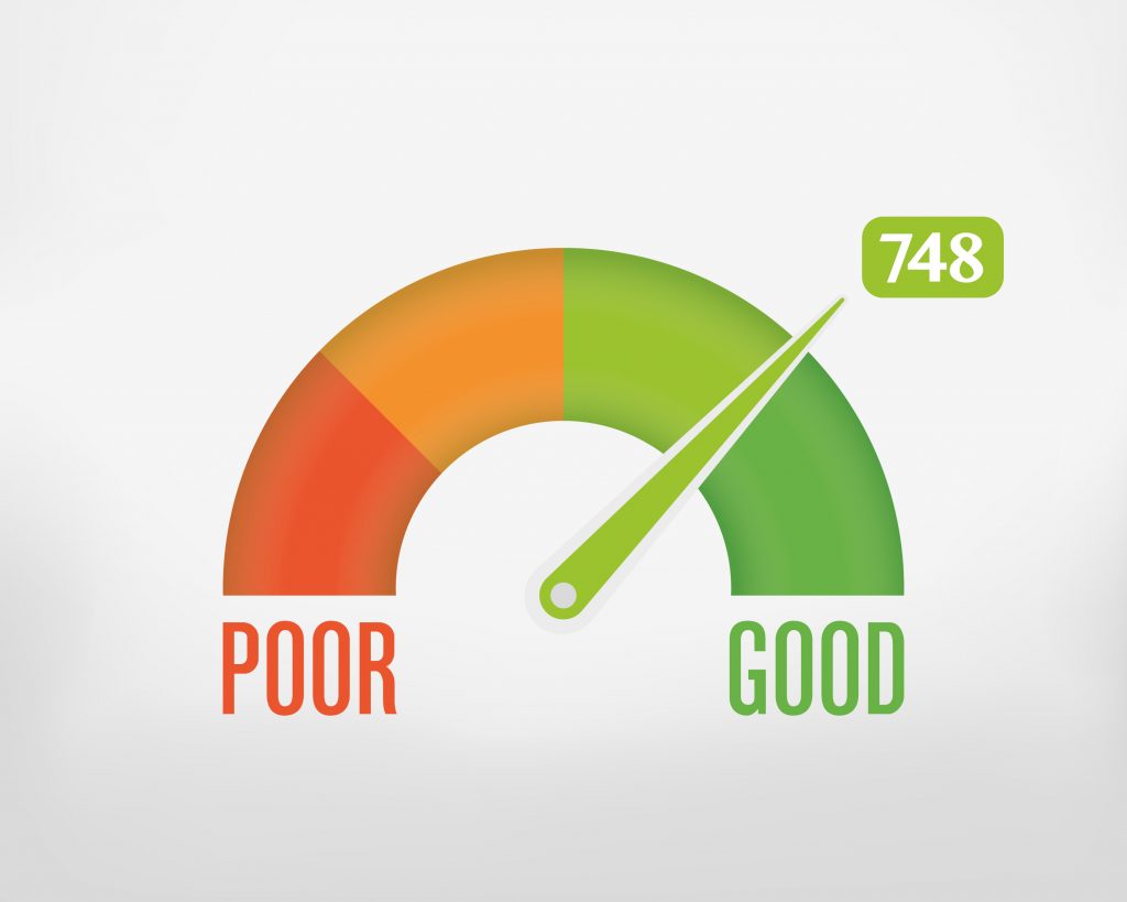 Good credit score gauge