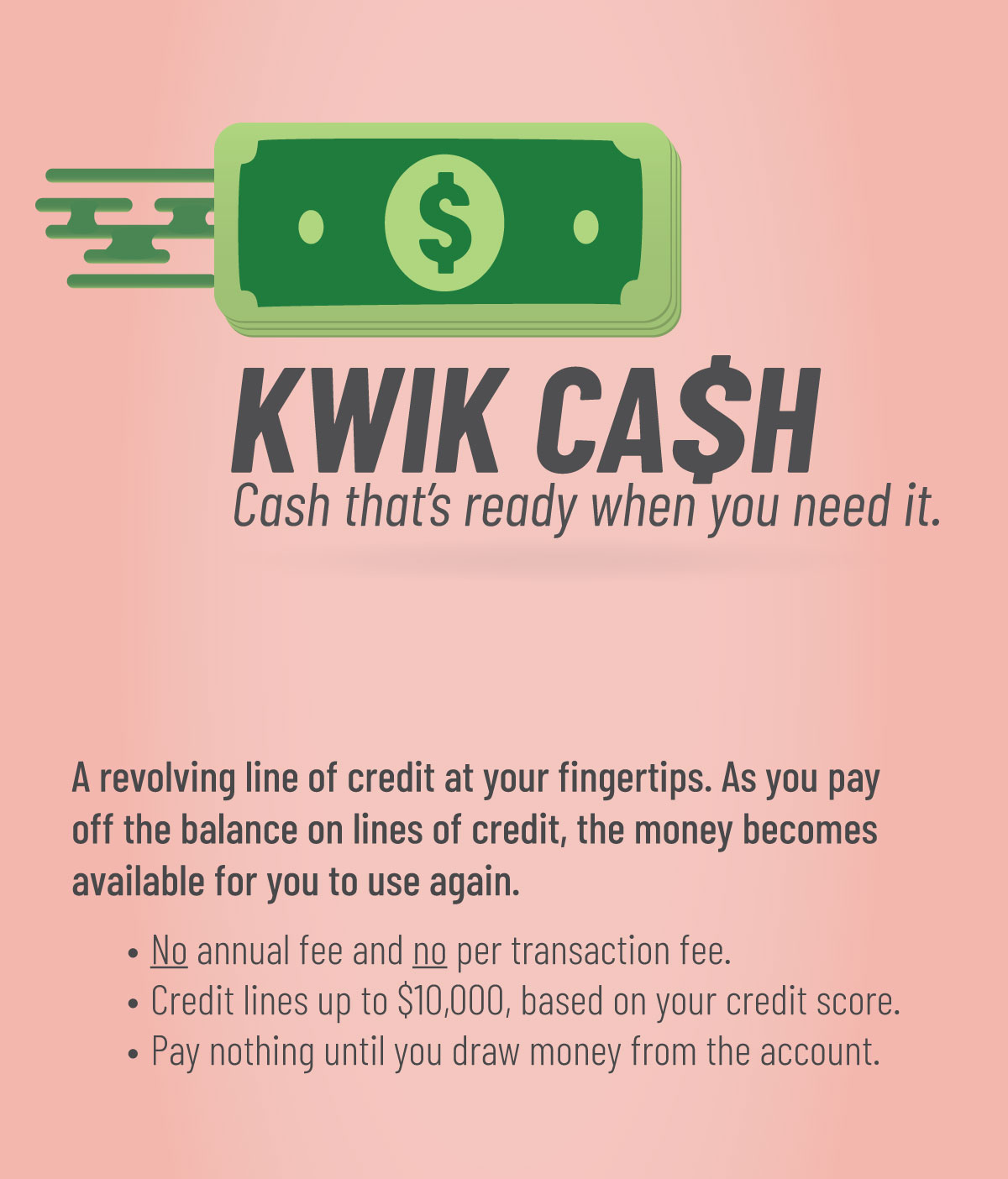 Kwik Cash - cash at your fingerstips
