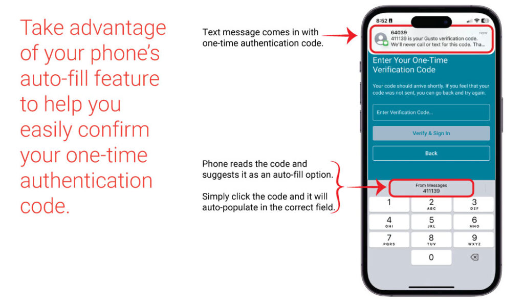 OTP auto-populate