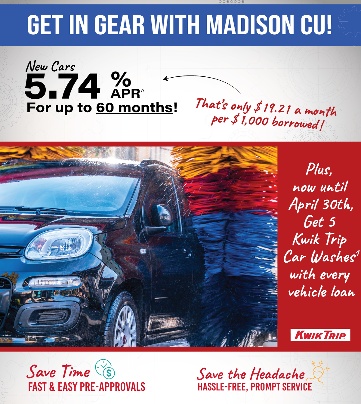 Auto Loans Free Car Wash Kwik Trip